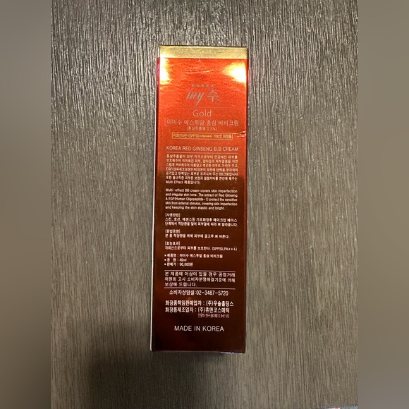 MY SU GOLD Korea Red Ginseng BB Cream SPF 50+ PA++++ 40ml. Made In Korea - Picture 8 of 9